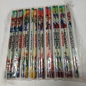 Yu-gi-oh! Wooden Pencil Lot of 17 Pencils Yugi Joey Kaiba Anime Lot Yugioh